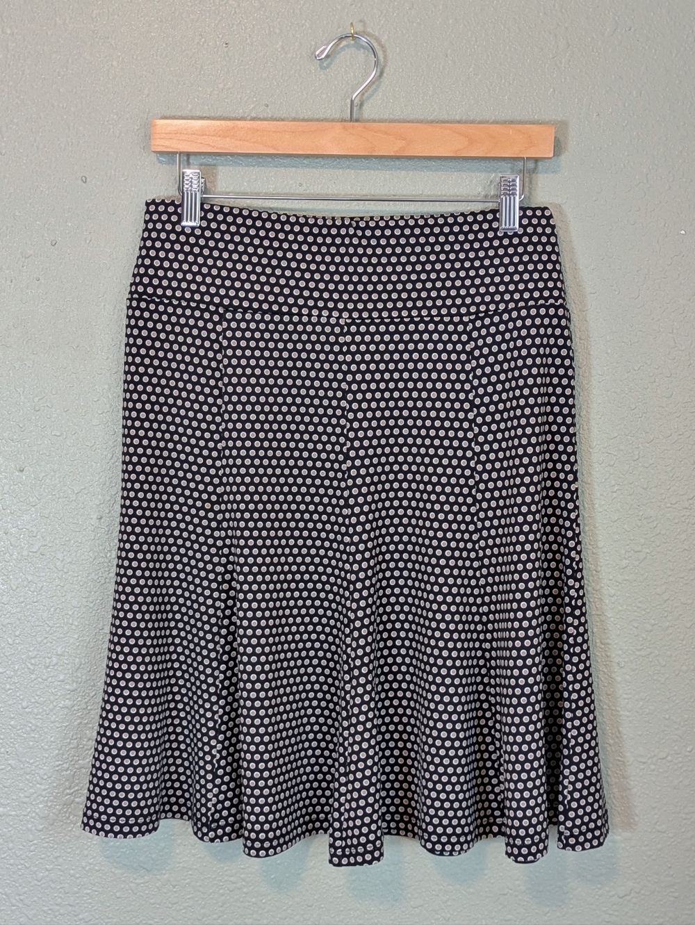 Vintage Y2K Dressbarn Polka Dot Flared Midi